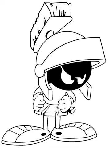 Marvin the Martian Coloring Pages 6