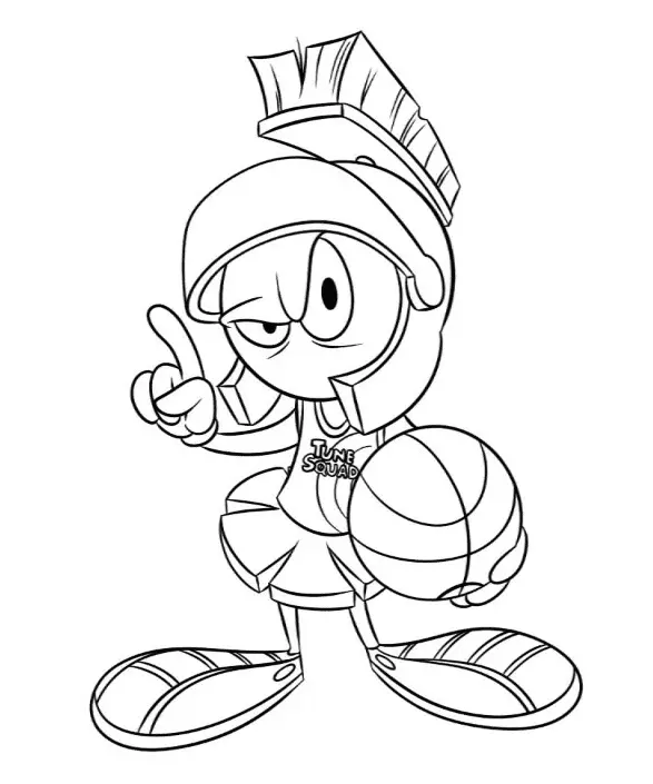 Marvin the Martian Coloring Pages 9