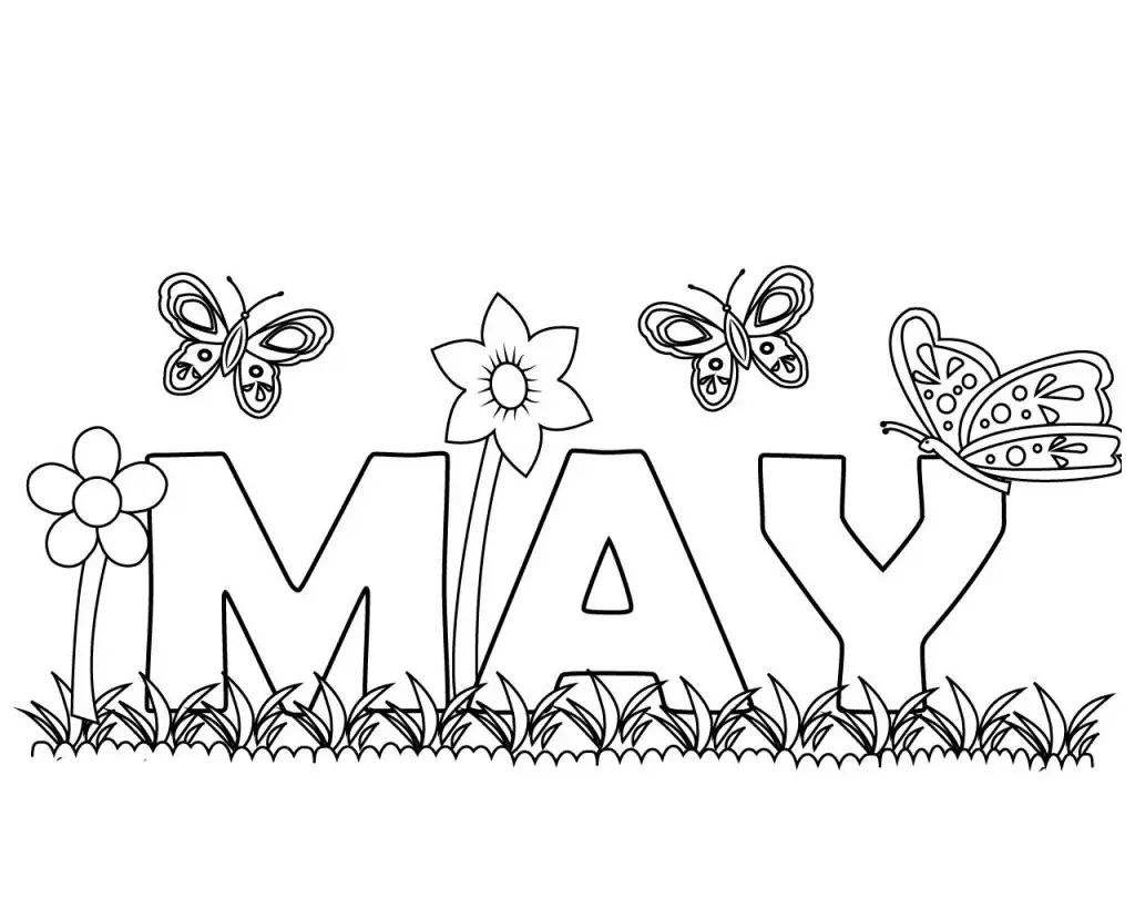 Desenhos de Maio Para Colorir 26