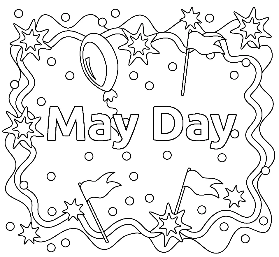 Desenhos de Maio Para Colorir 27