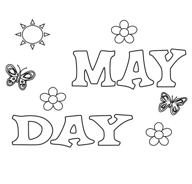 Desenhos de Maio Para Colorir 8