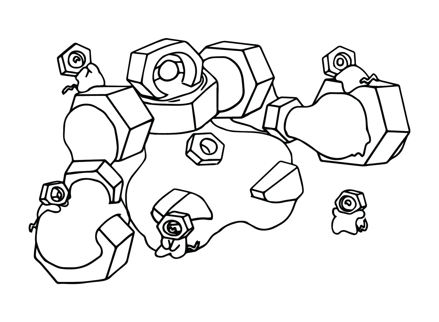 Desenhos de Pokemon Melmetal Para Colorir 16