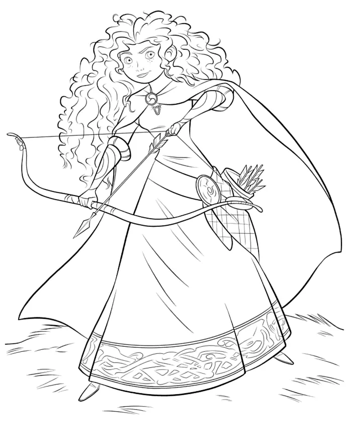Merida Coloring Pages 2
