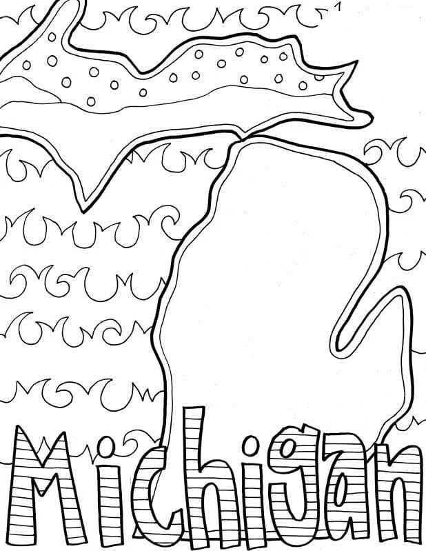 Michigan Ausmalbilder 15
