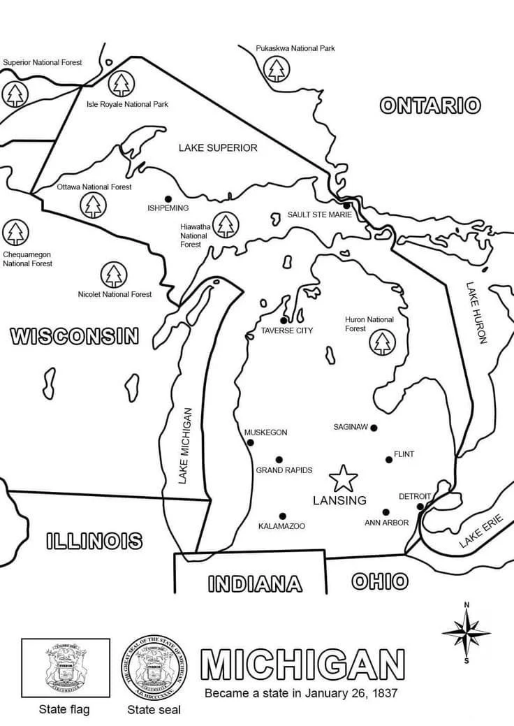 Michigan Ausmalbilder 6