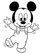 Mickey Mouse Para Colorear 3