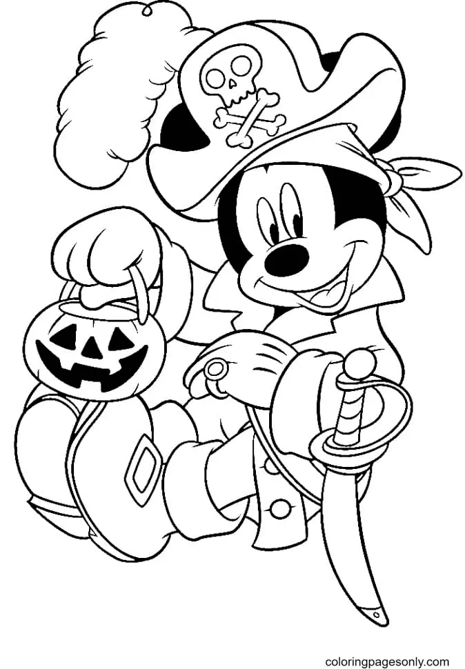 Mickey Mouse Para Colorear 5