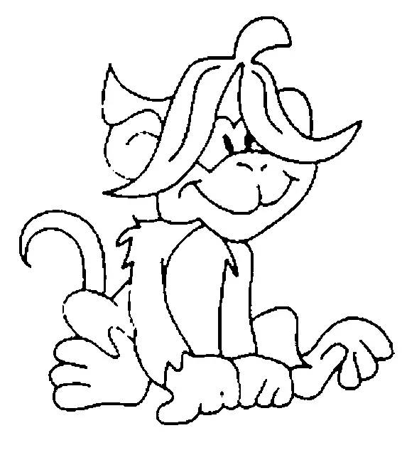 Monkey Coloring Pages 36