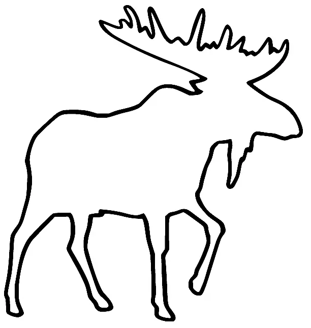 Moose Coloring Pages 12