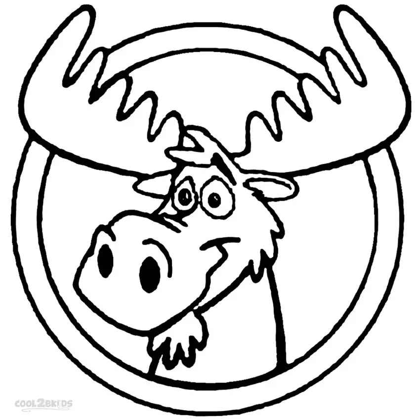 Moose Coloring Pages 19