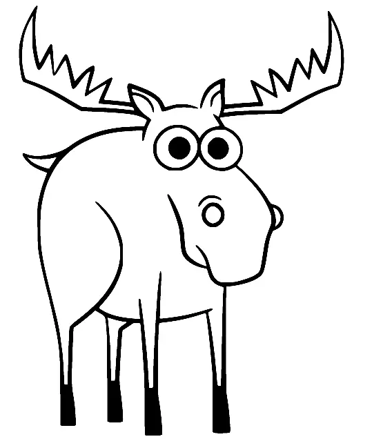Moose Coloring Pages 33