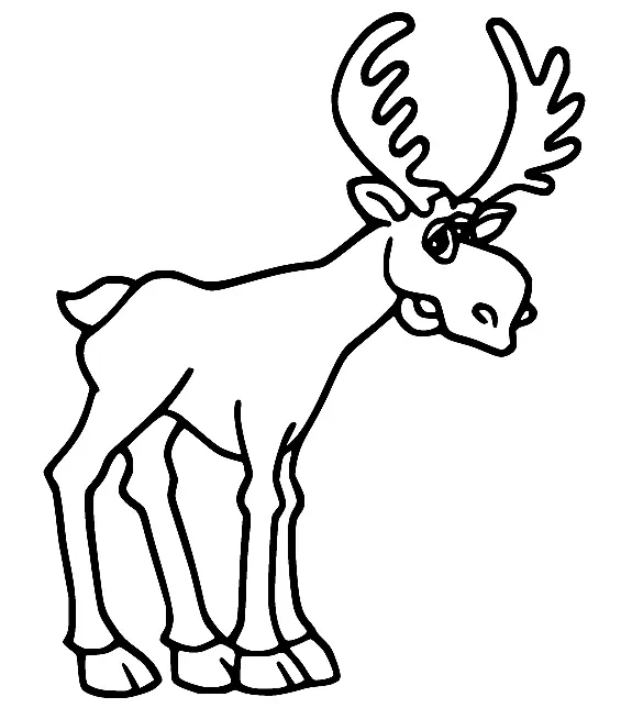 Moose Coloring Pages 39