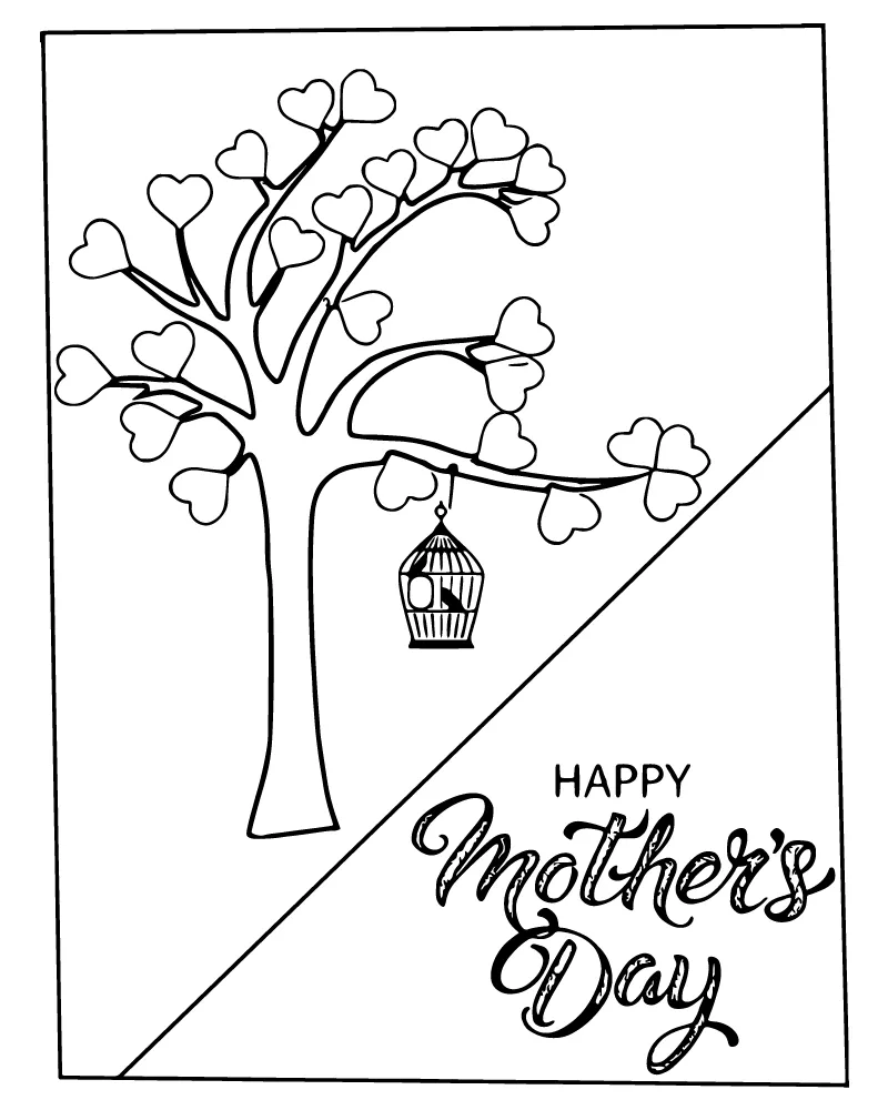 Mother s Day Cards Coloring Pages 11
