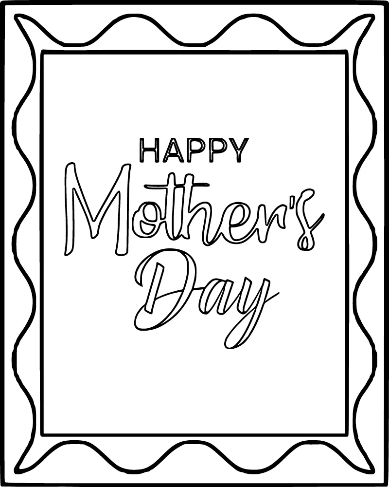 Mother s Day Cards Coloring Pages 13