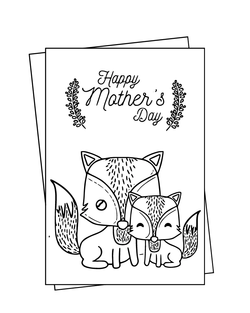 Mother s Day Cards Coloring Pages 5