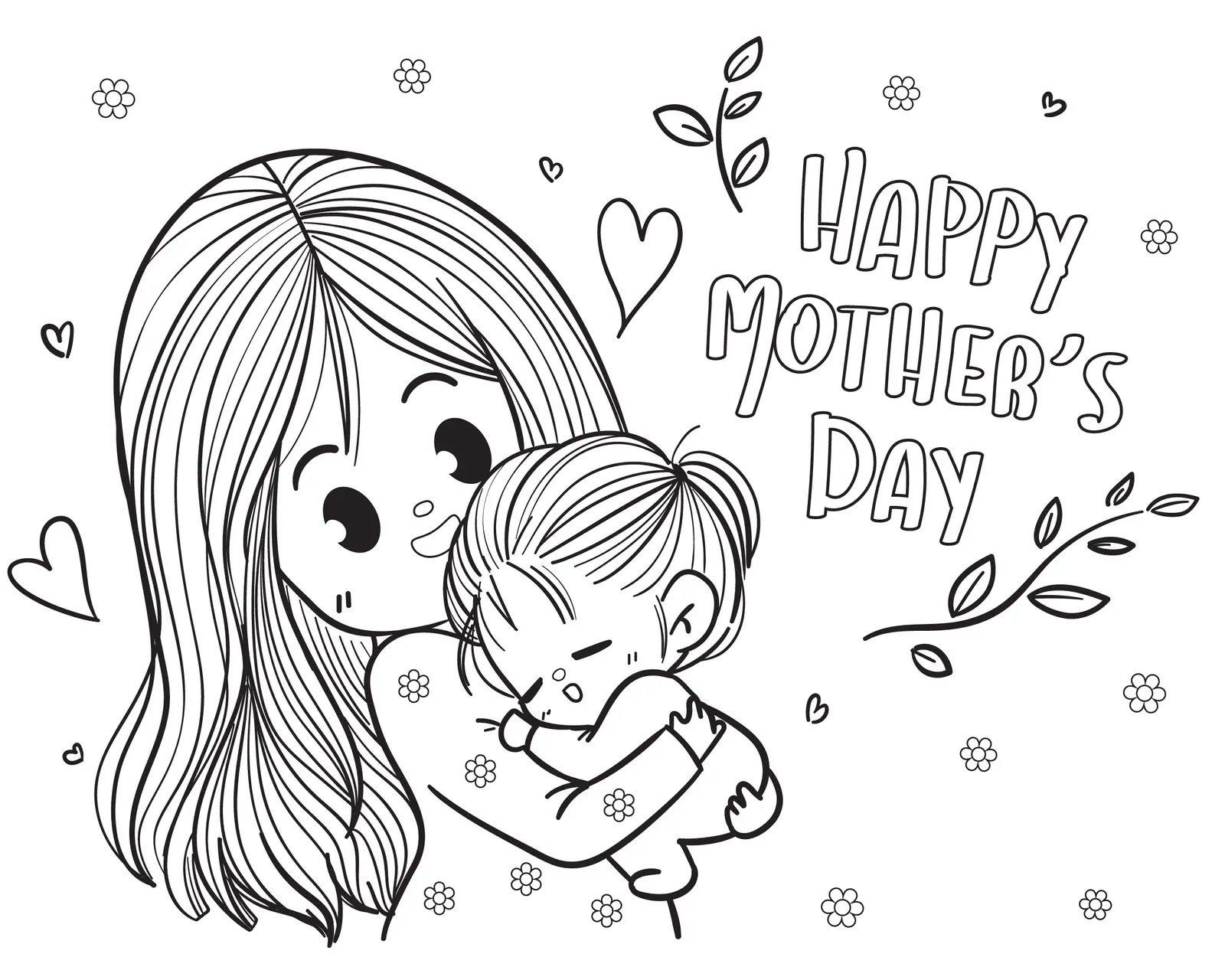Mother s Day Coloring Pages