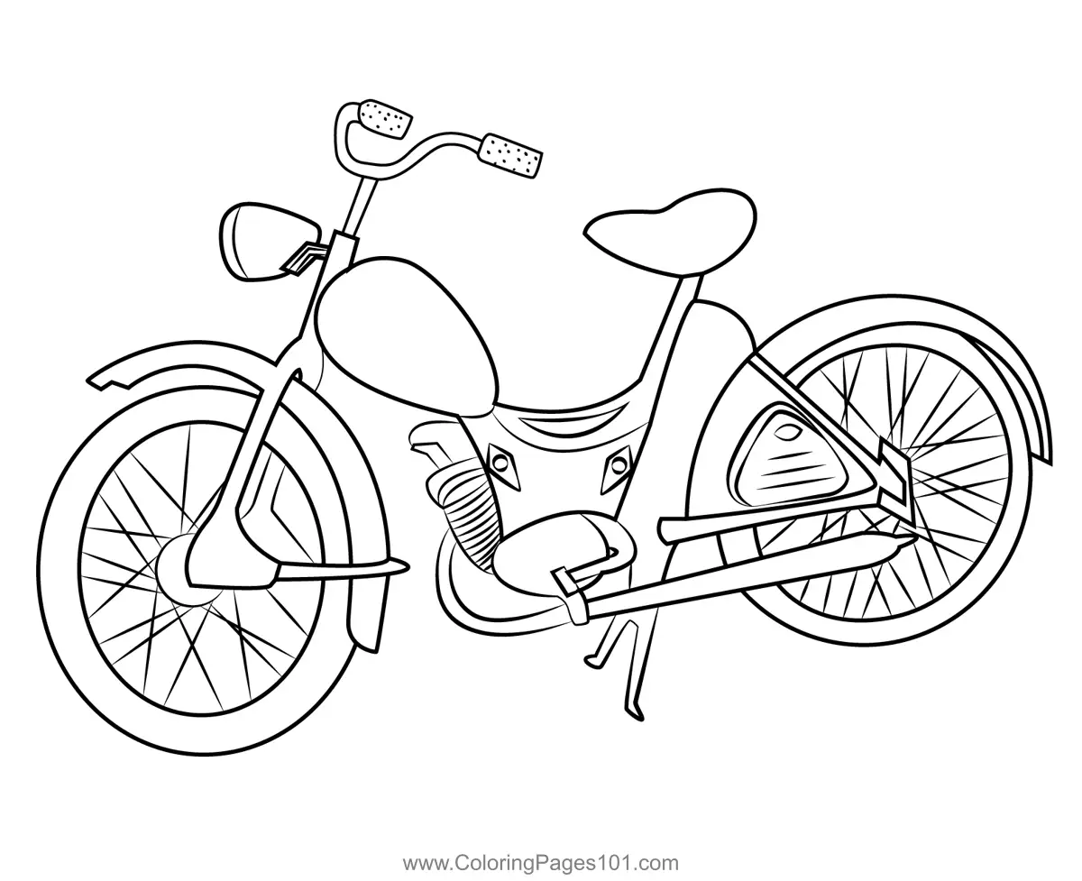 Motorbikes Coloring Pages 6