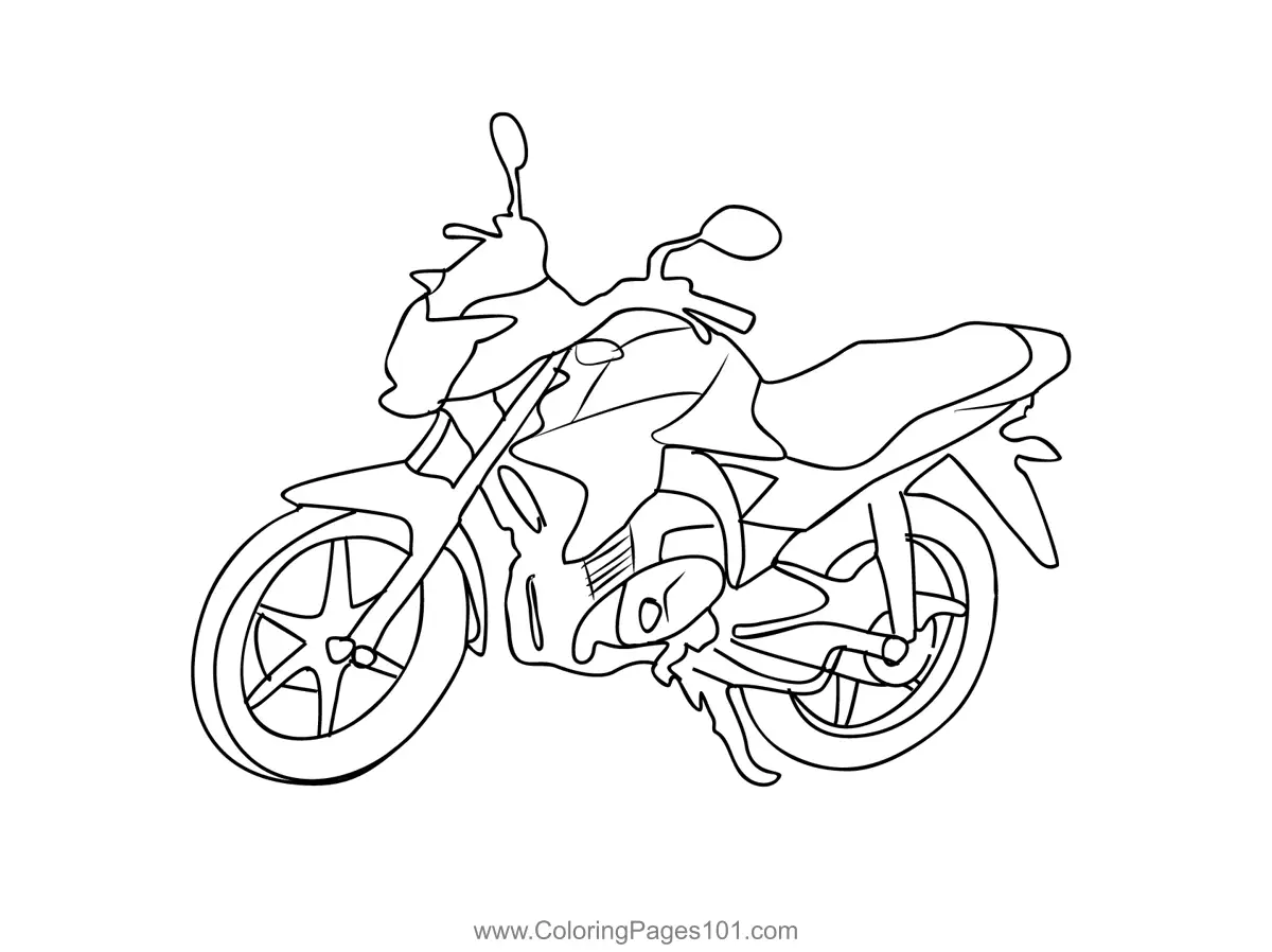 Motorbikes Coloring Pages 7