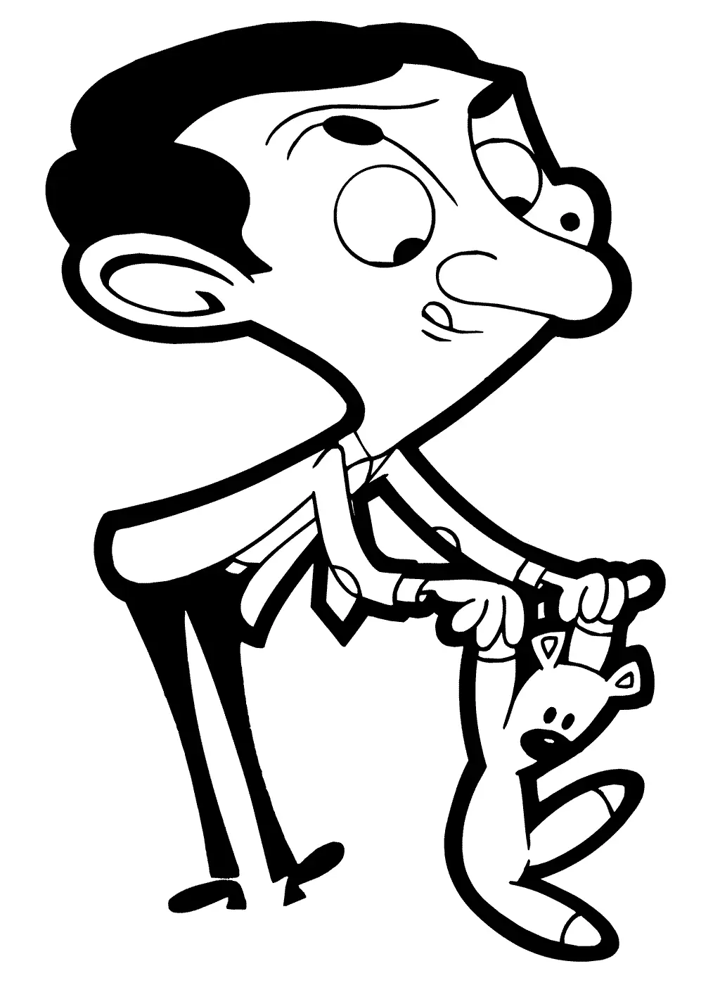Desenhos de Mr Bean Para Colorir 12