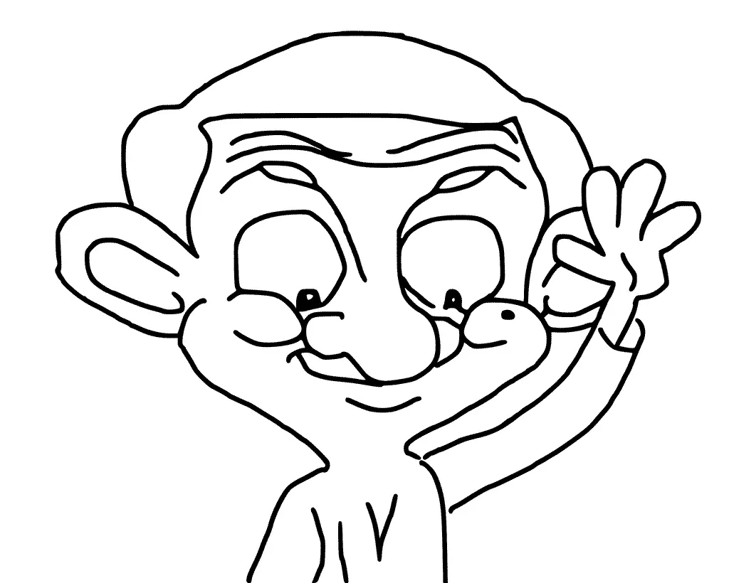 Desenhos de Mr Bean Para Colorir 16