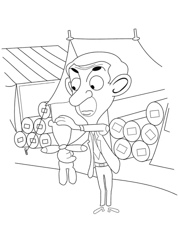 Desenhos de Mr Bean Para Colorir 22