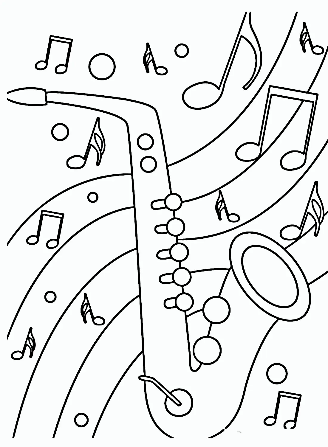 Desenhos de Notas Musicais Para Colorir 29