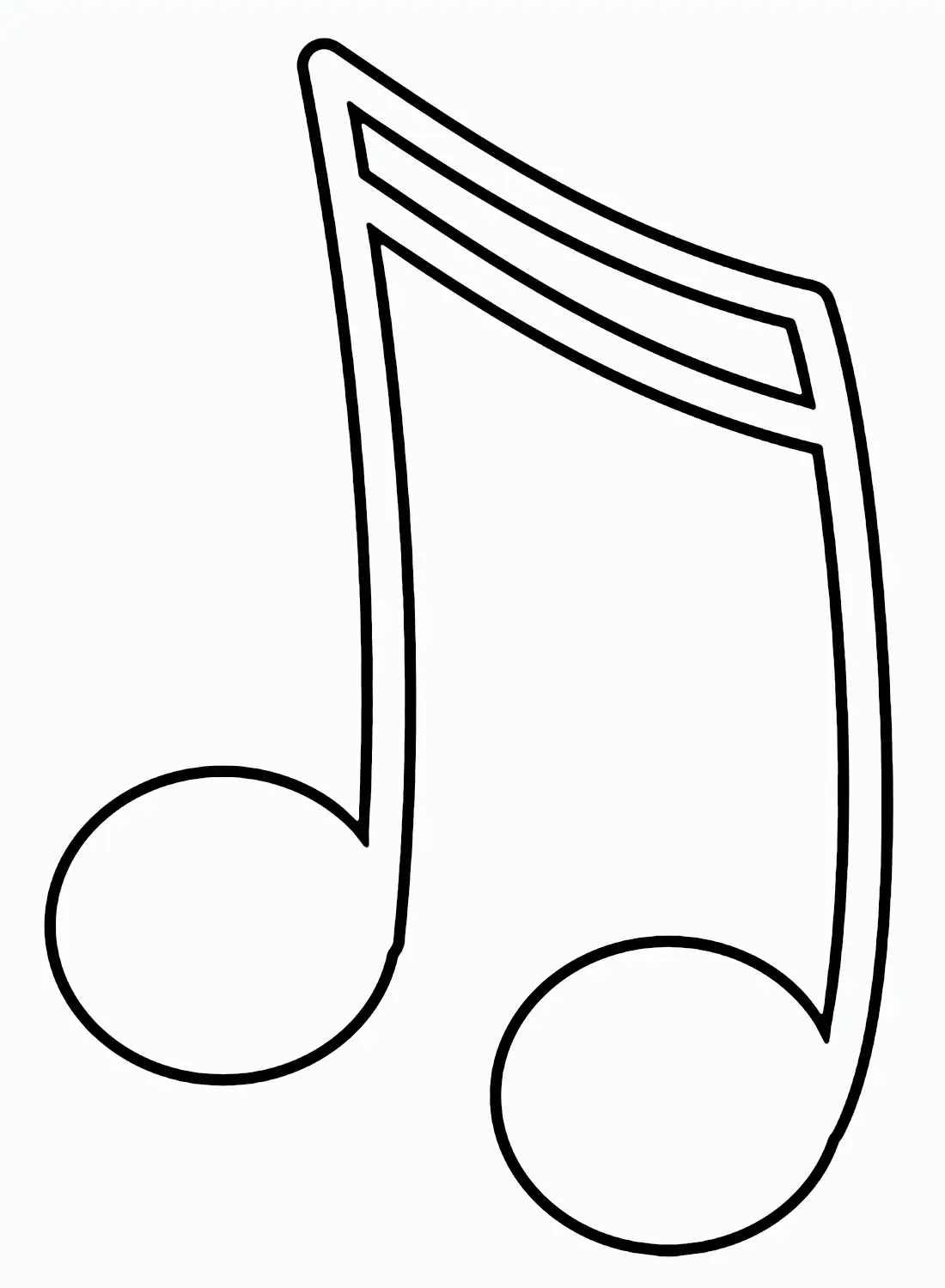 Desenhos de Notas Musicais Para Colorir 30