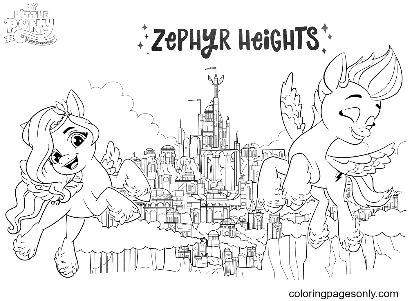 My Little Pony A New Generation Coloring Pages 12