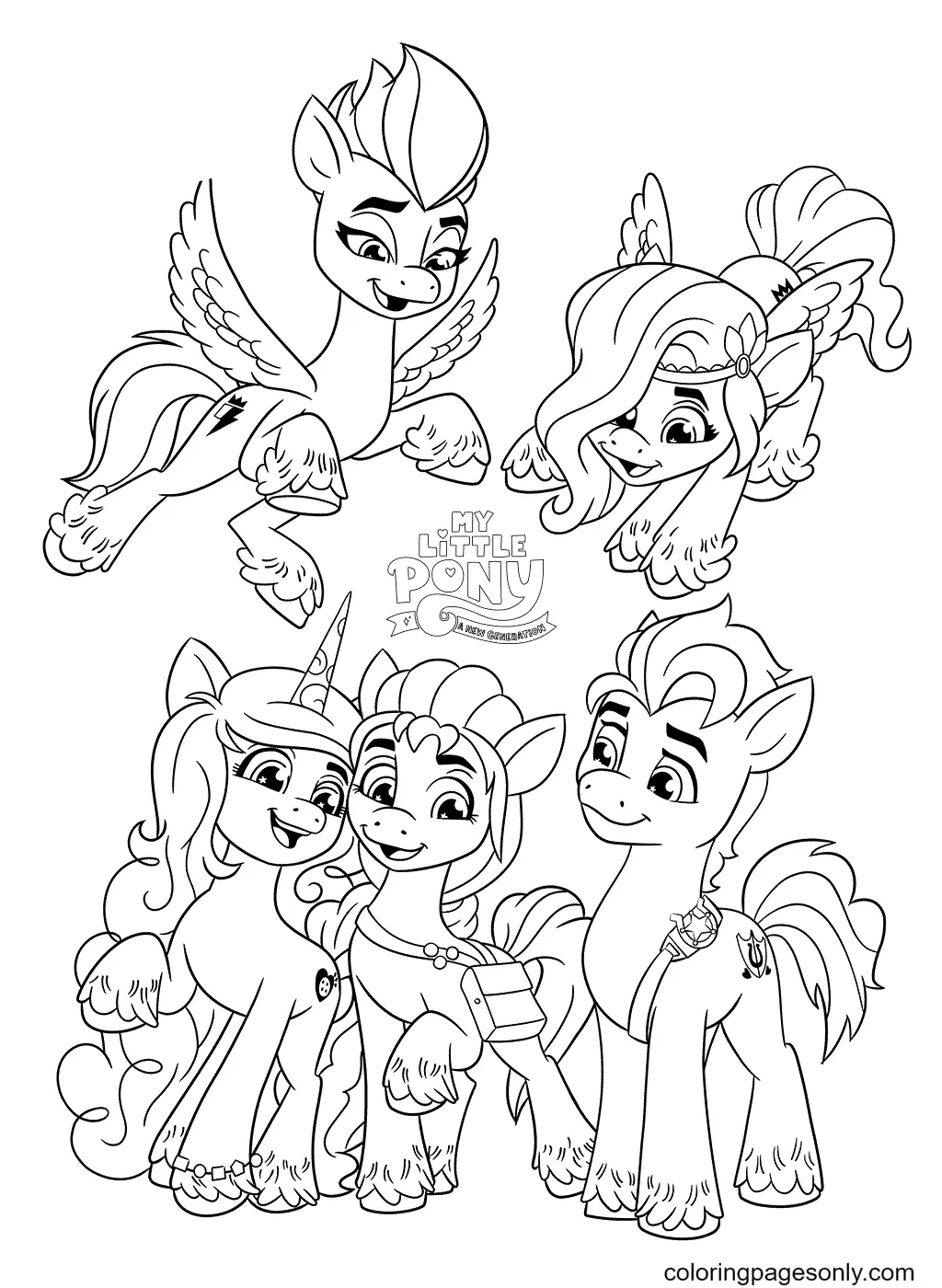 My Little Pony A New Generation Coloring Pages 6