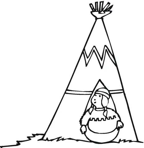 Native American Coloring Pages 25