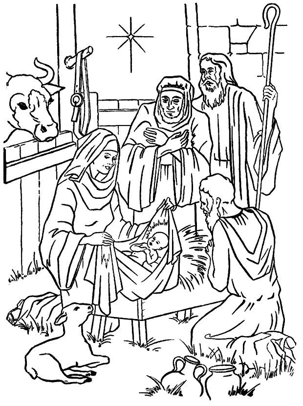 Nativity Of Jesus Coloring Pages 11
