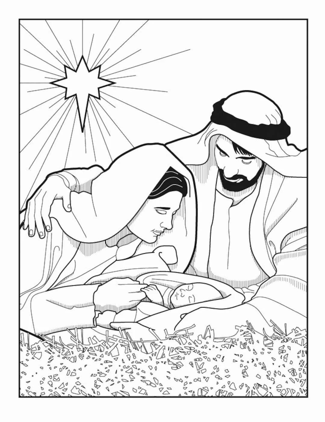 Nativity Of Jesus Coloring Pages 14