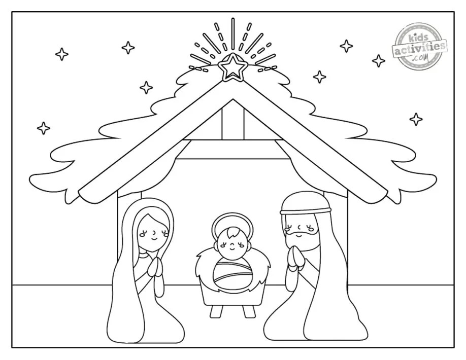Nativity Of Jesus Coloring Pages 15