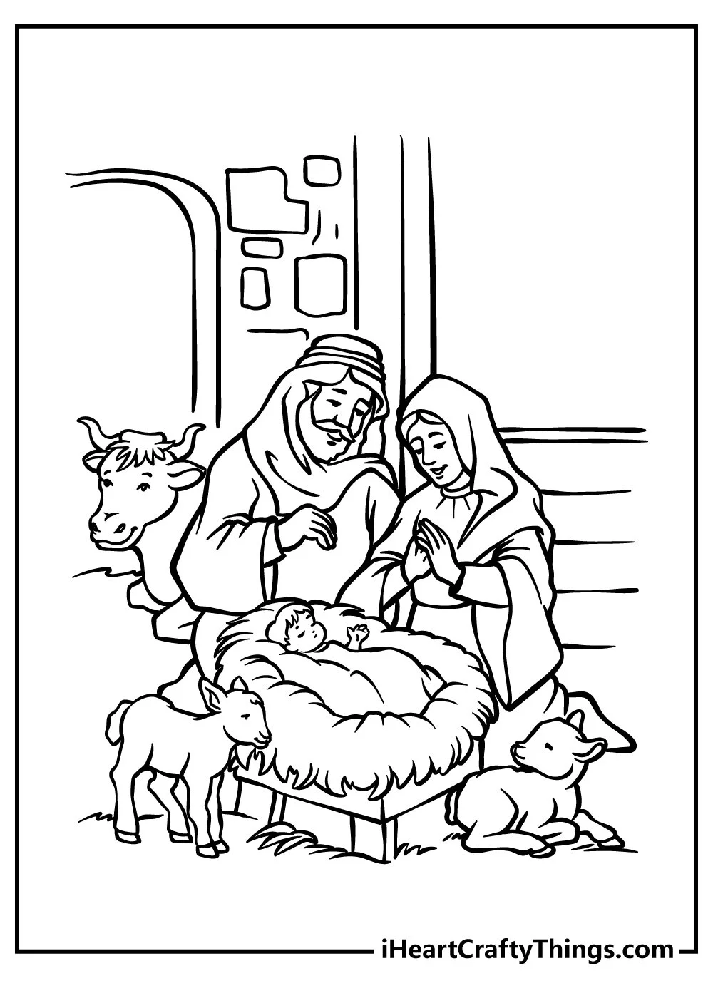 Nativity Of Jesus Coloring Pages 2