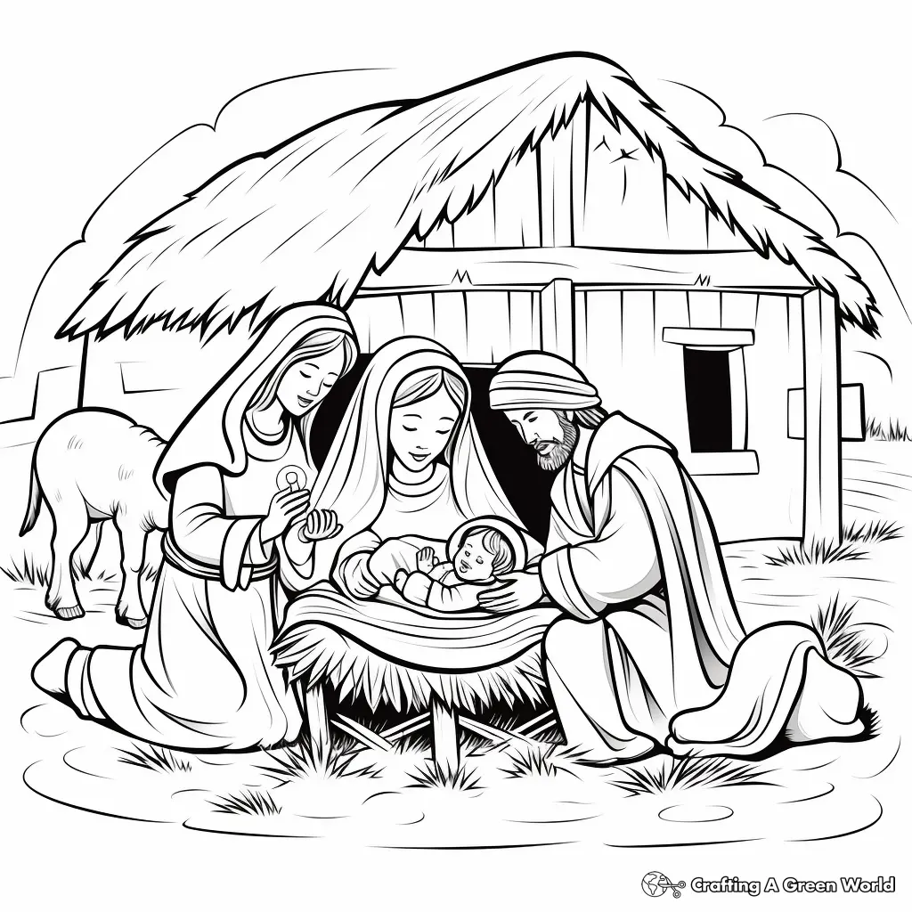 Nativity Of Jesus Coloring Pages 20