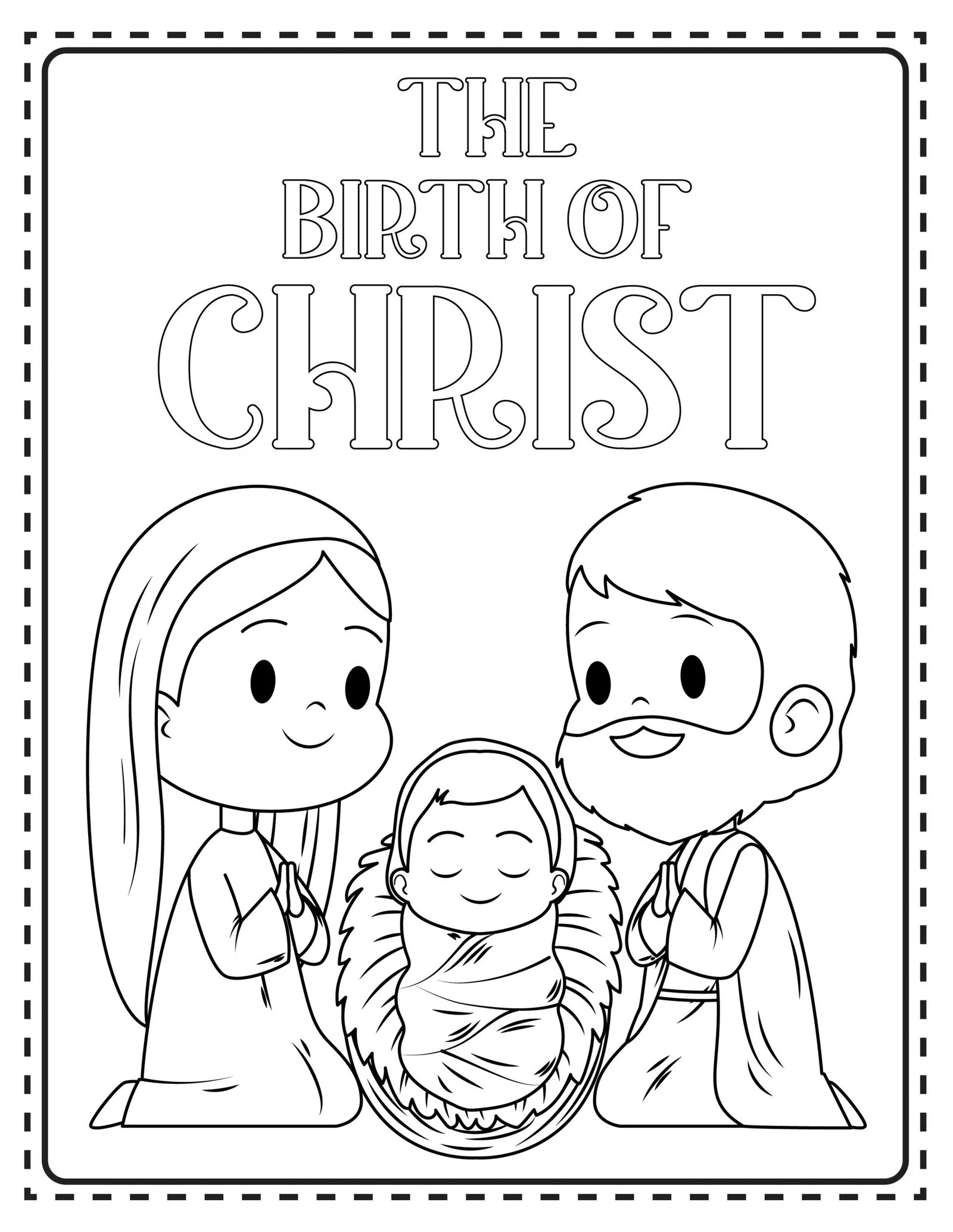 Nativity Of Jesus Coloring Pages 22