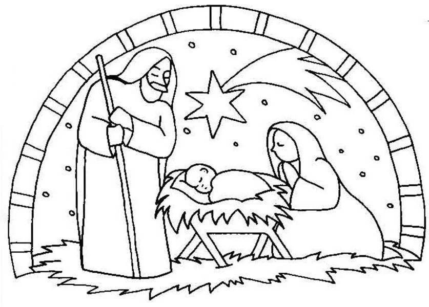 Nativity Of Jesus Coloring Pages 24