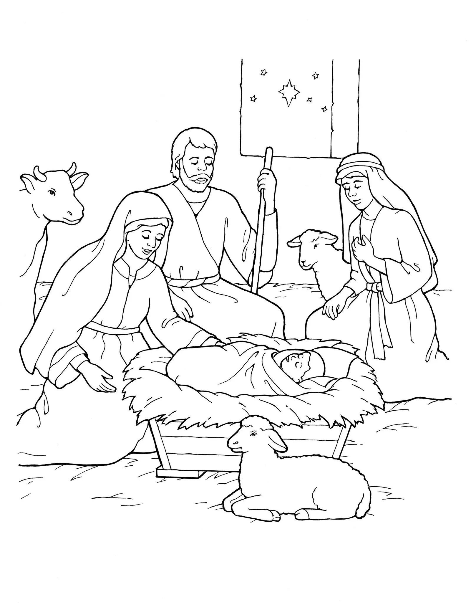 Nativity Of Jesus Coloring Pages 3