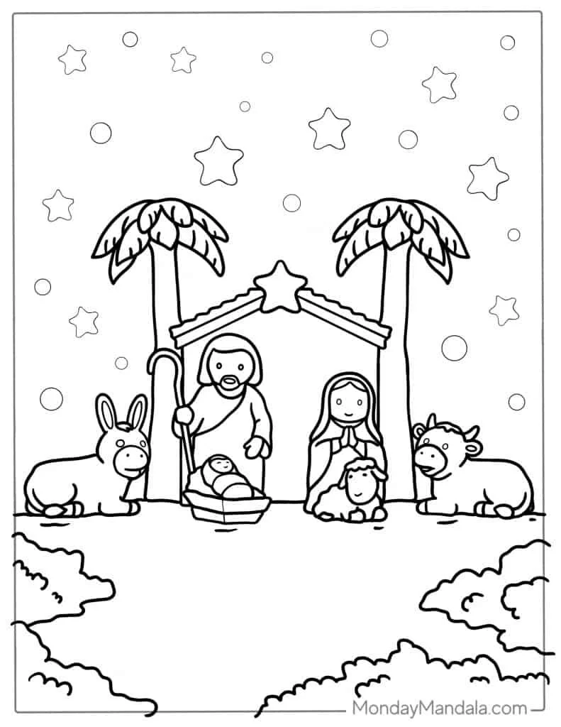 Nativity Of Jesus Coloring Pages 5