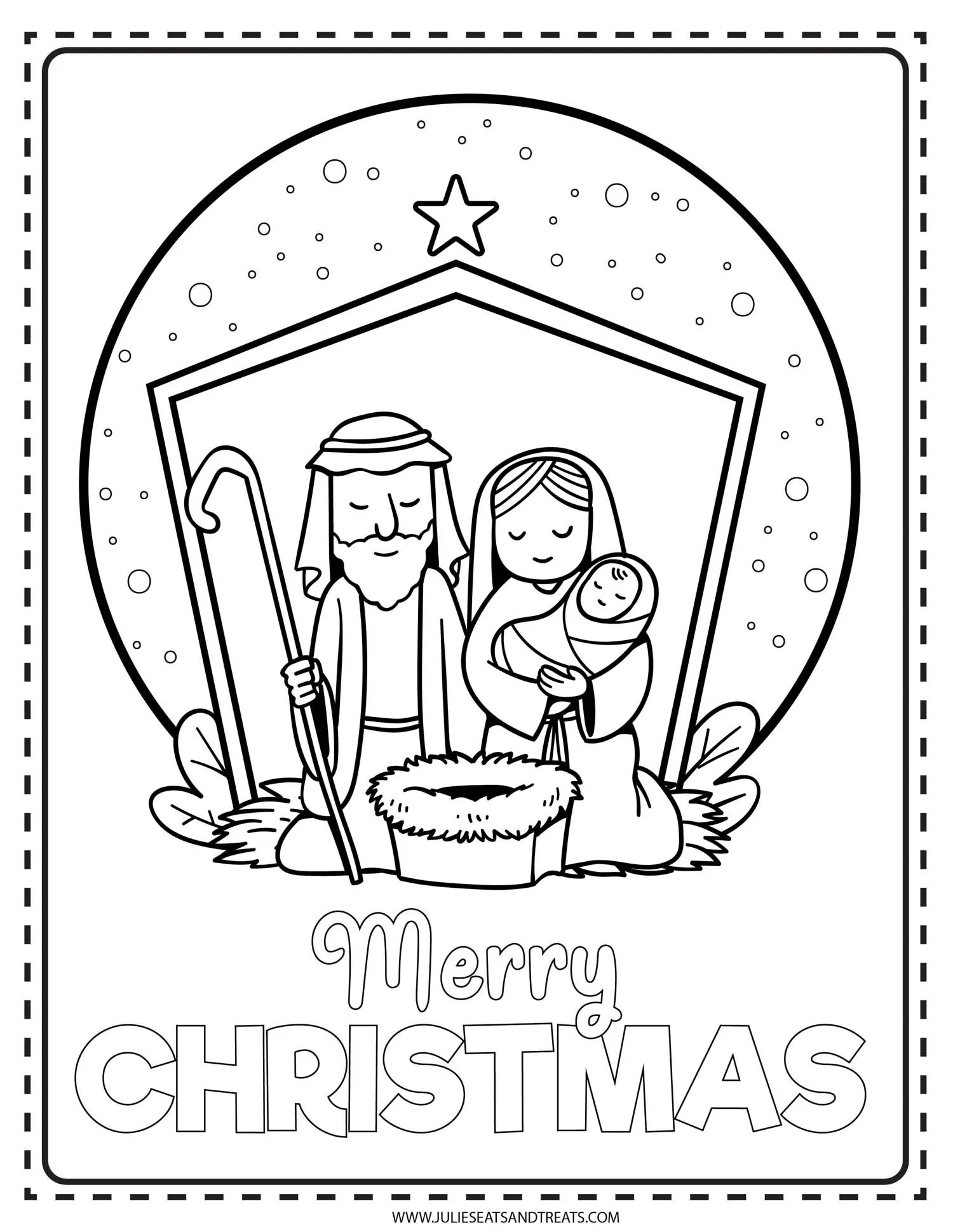 Nativity Of Jesus Coloring Pages 7