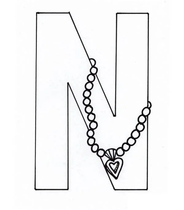 Necklace Coloring Pages 11
