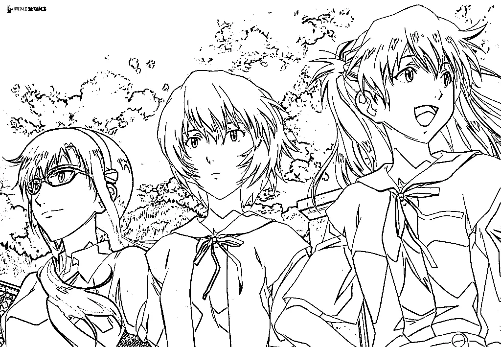 Neon Genesis Evangelion Coloring Pages 29