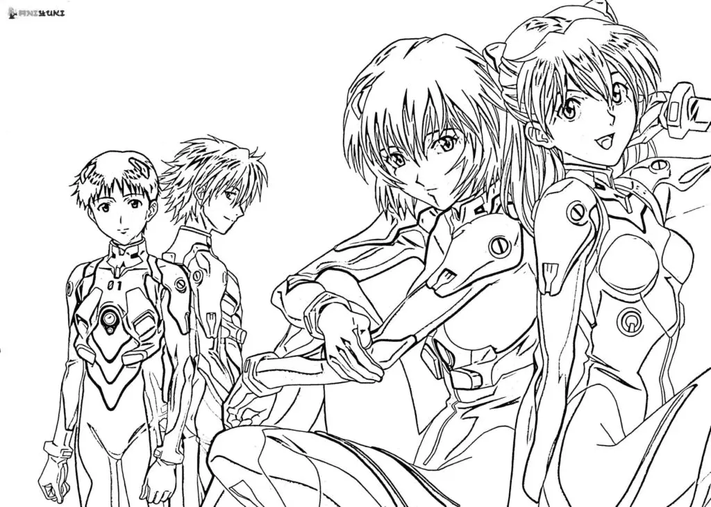Neon Genesis Evangelion Coloring Pages 44