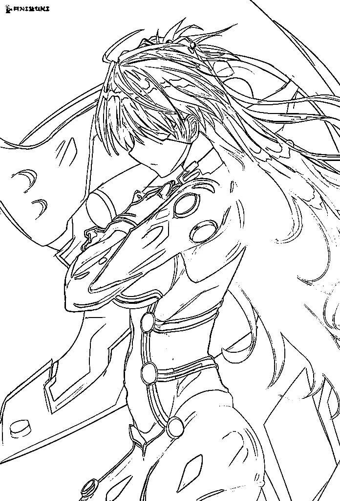 Neon Genesis Evangelion Coloring Pages 47