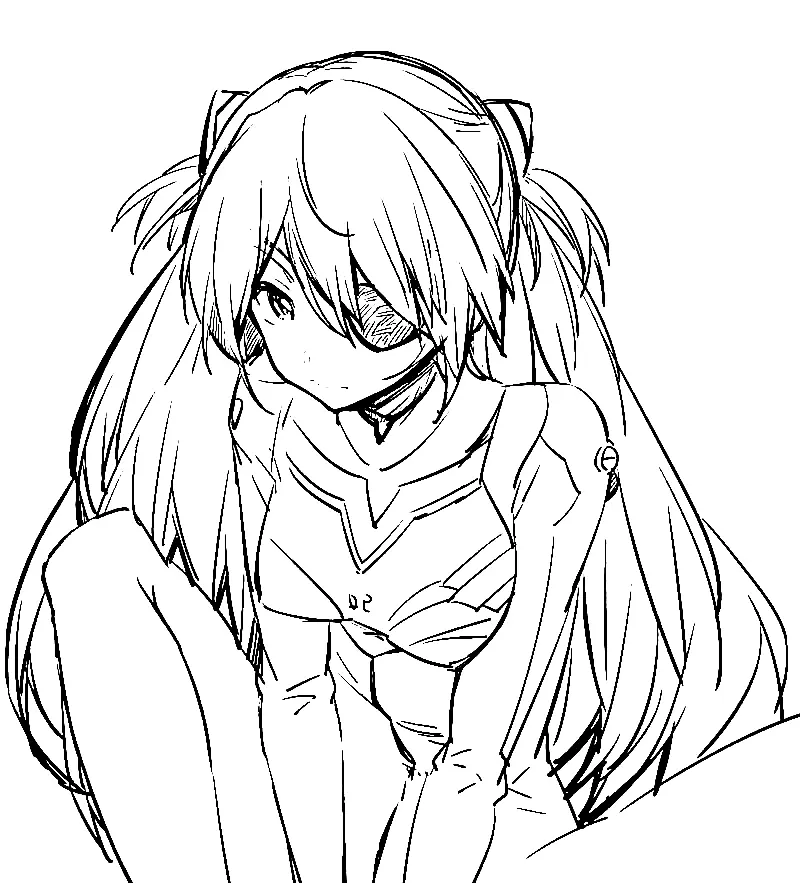 Neon Genesis Evangelion Coloring Pages 48