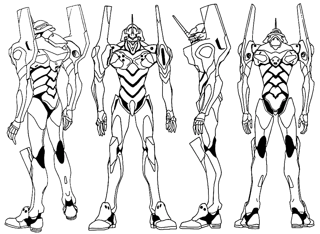 Neon Genesis Evangelion Coloring Pages 9