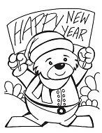 New Years Coloring Pages 11