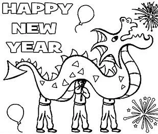 New Years Coloring Pages 43