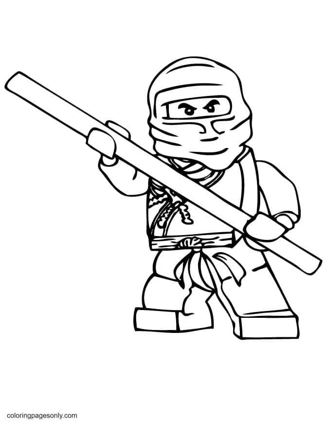Ninja Coloring Pages 18