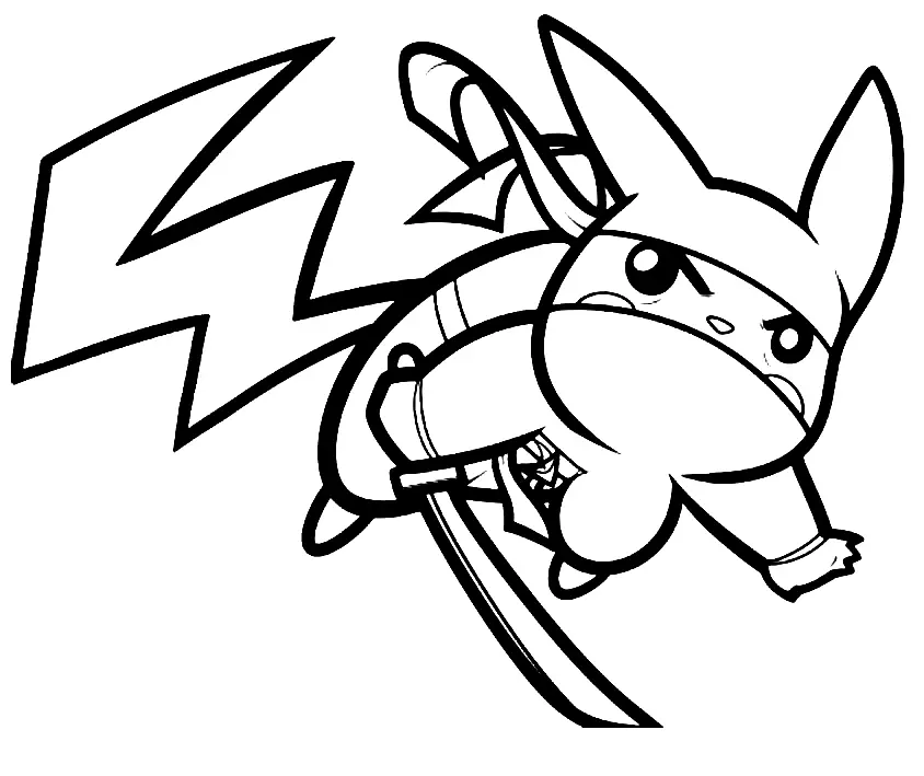 Ninja Coloring Pages 25